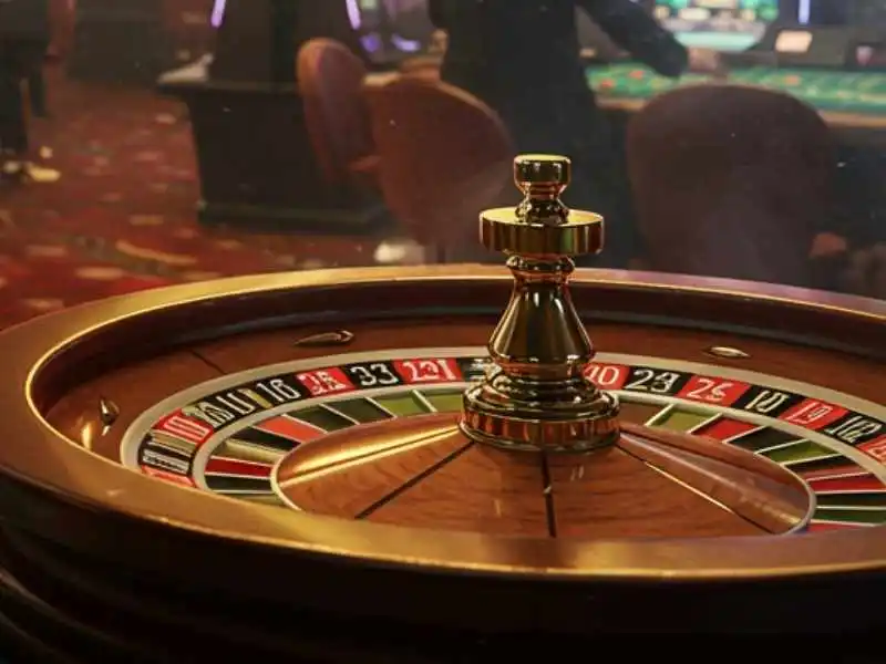 Close-up of roulette wheel at Maharlika Play casino