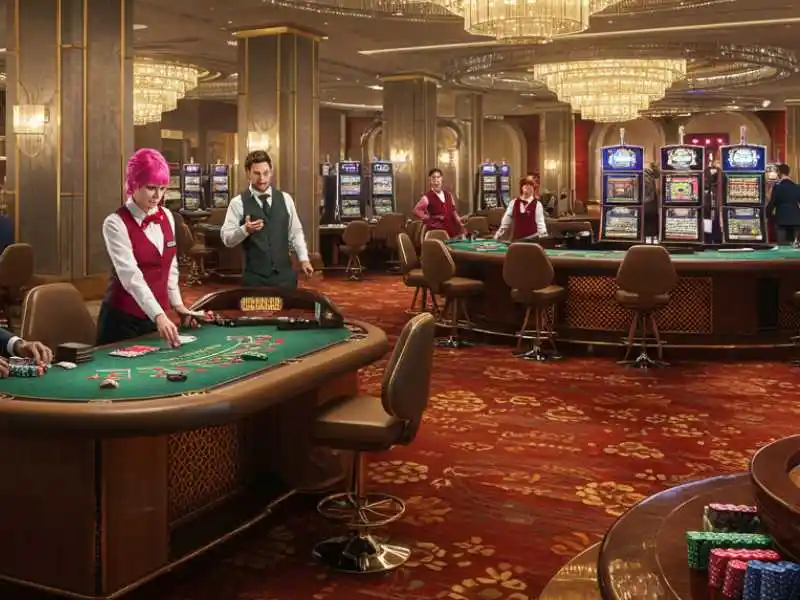 Inside Mwplay 888 Online Casino staff working