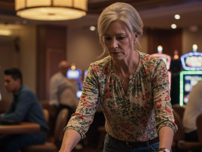 Woman making a move in table game at Tmtplay Online Casino