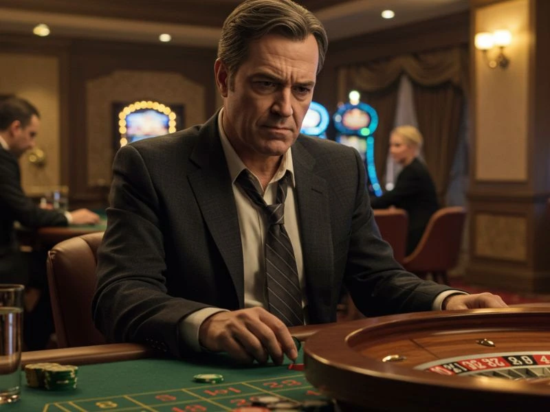 Man placing bet at roulette table for ph gameclub register account
