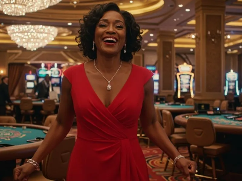 Smiling player relaxing and enjoying games at a 247 online casino