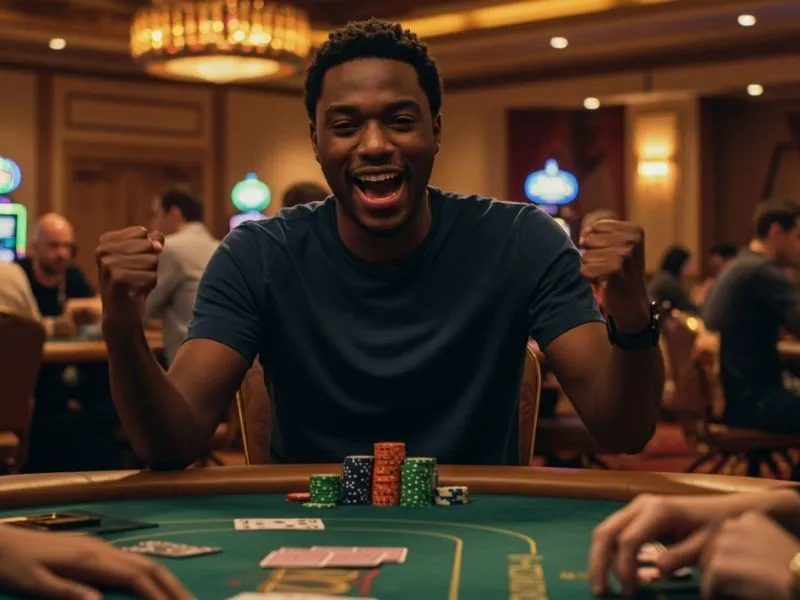 Man enjoying poker while registering on Betso88 casino register platform