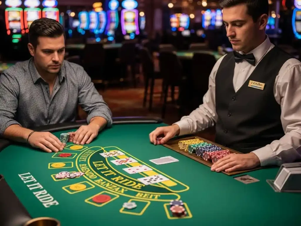 Person enjoying cards and chips while playing at a casino after galaxy88 casino com register.