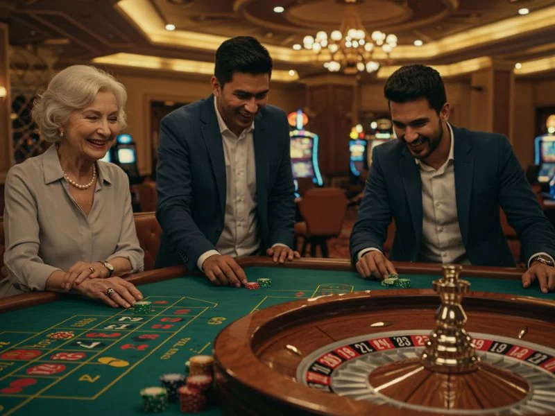 Happy sons enjoy playing at PHKilig Online Casino with their mother.
