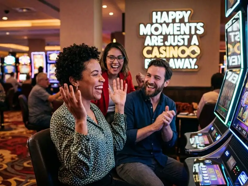 Vibrant 8k8 slot casino happy moments are just a casino bet away with colorful reels and excited players