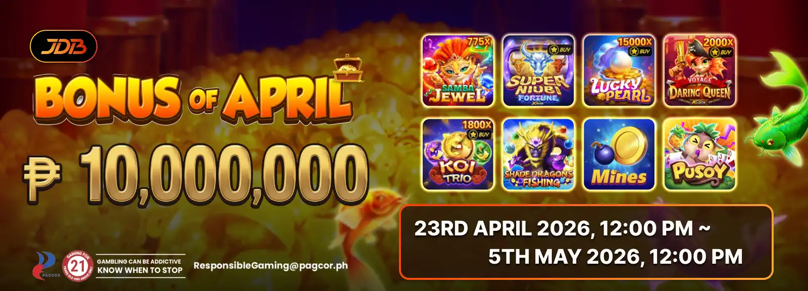 Apex Gaming JDB Bonus Of April