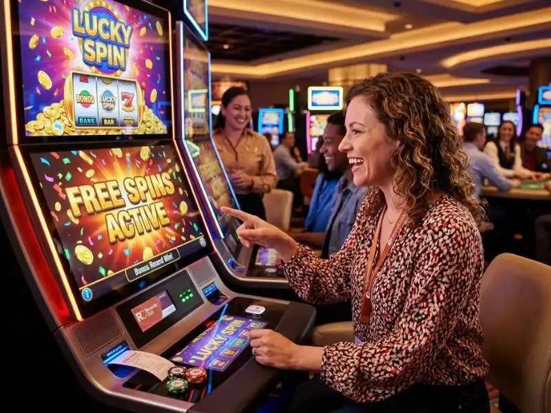 solaire online casino happy casino player enjoying bonuses and free spins