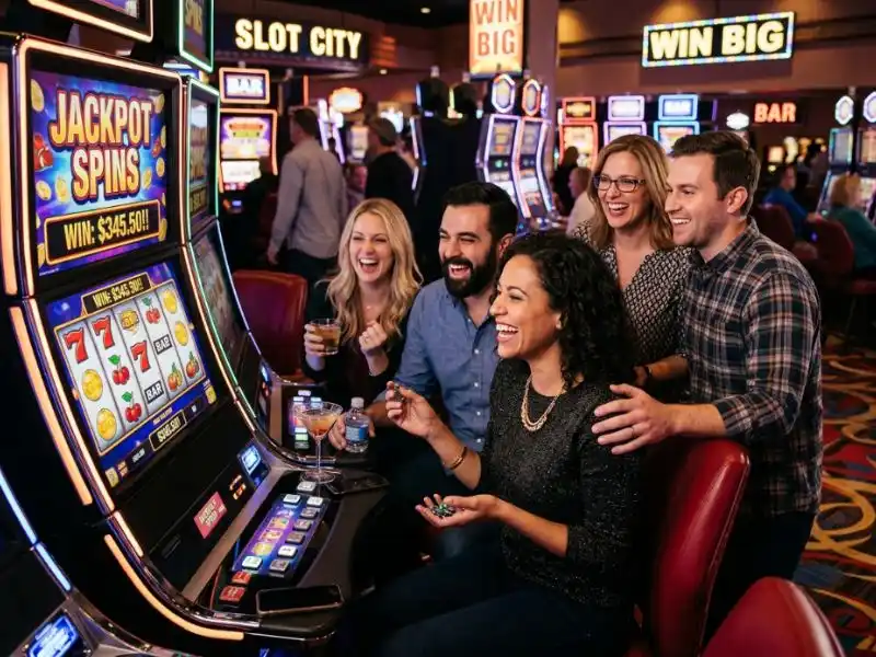 Smiling player winning rewards on 777 Jili Casino Login slot machine during online gameplay