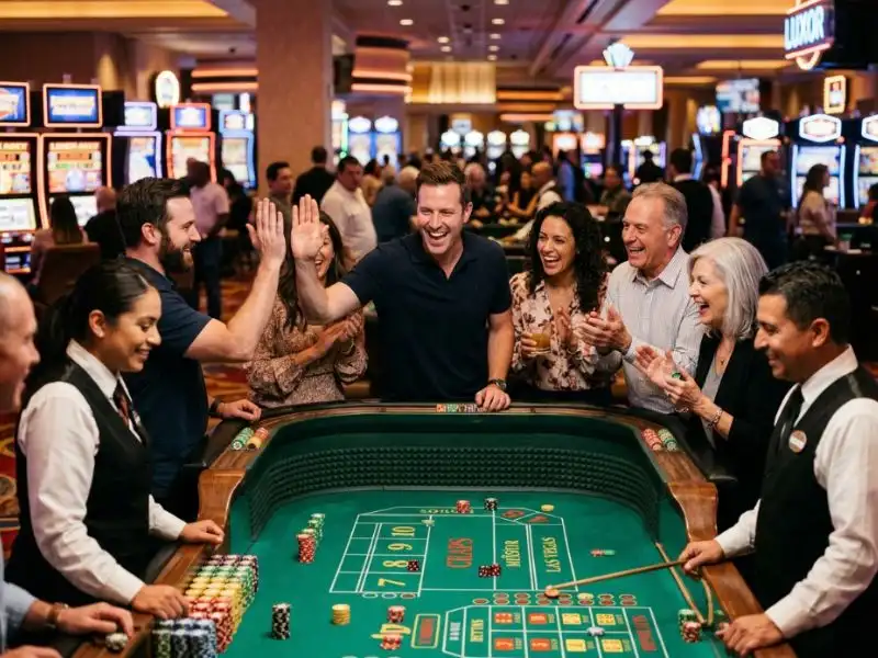 Players quietly celebrating a big win on Kkjili Casino during online gameplay