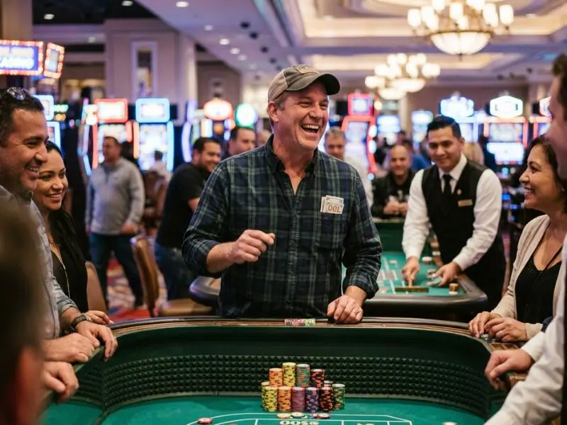 PHL63 online casino register player laughs after a lucky win in an online casino game