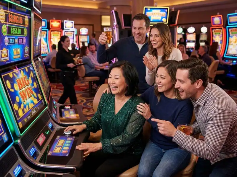 Smiling player after successful spins at Queen 777 Casino login register platform