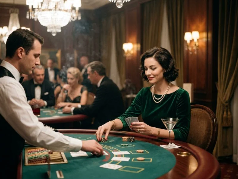 online casino Philippines GCash player admiring the vibrant atmosphere of a brightly lit casino.