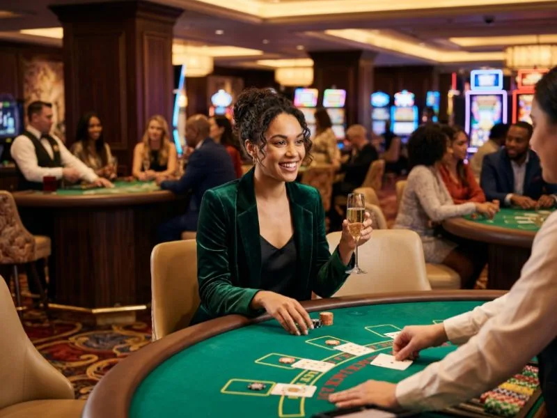 Player celebrating a winning moment at PAGCOR Casino Filipino with excitement.