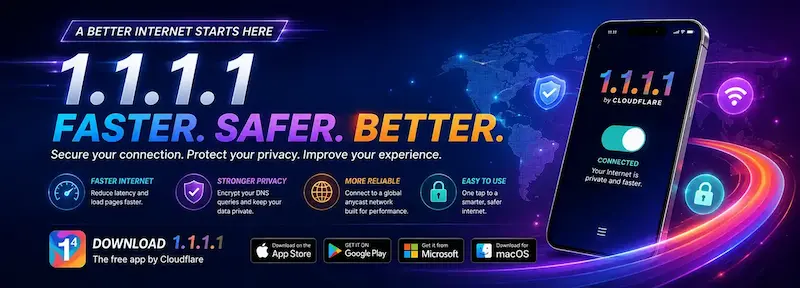 ApexGaming Promotions featuring 1.1.1.1 VPN for faster and more private internet